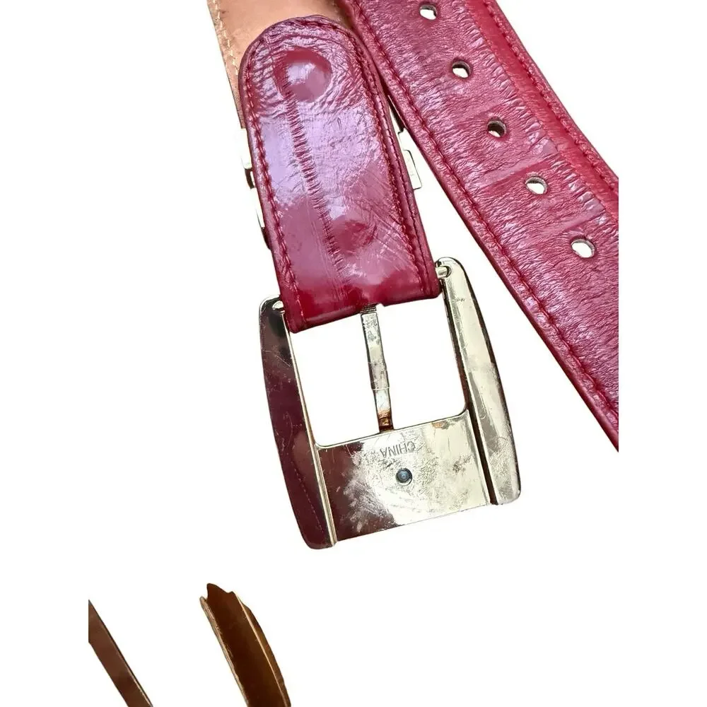 Dos de Oro & Wild West Boots Exotic Leather Western Belt Bundle Size 36